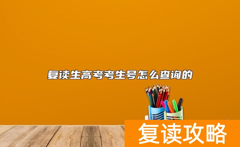 复读生高考考生号怎么查询的